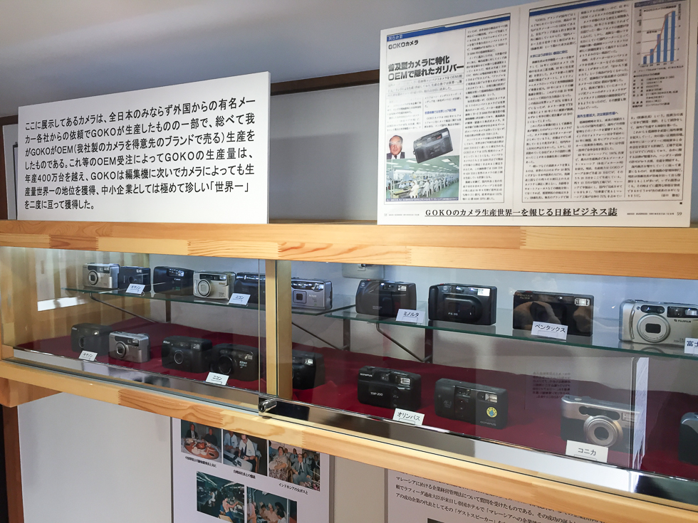 コンパクトカメラ製品群の一部 コンパクトカメラ製品群の一部